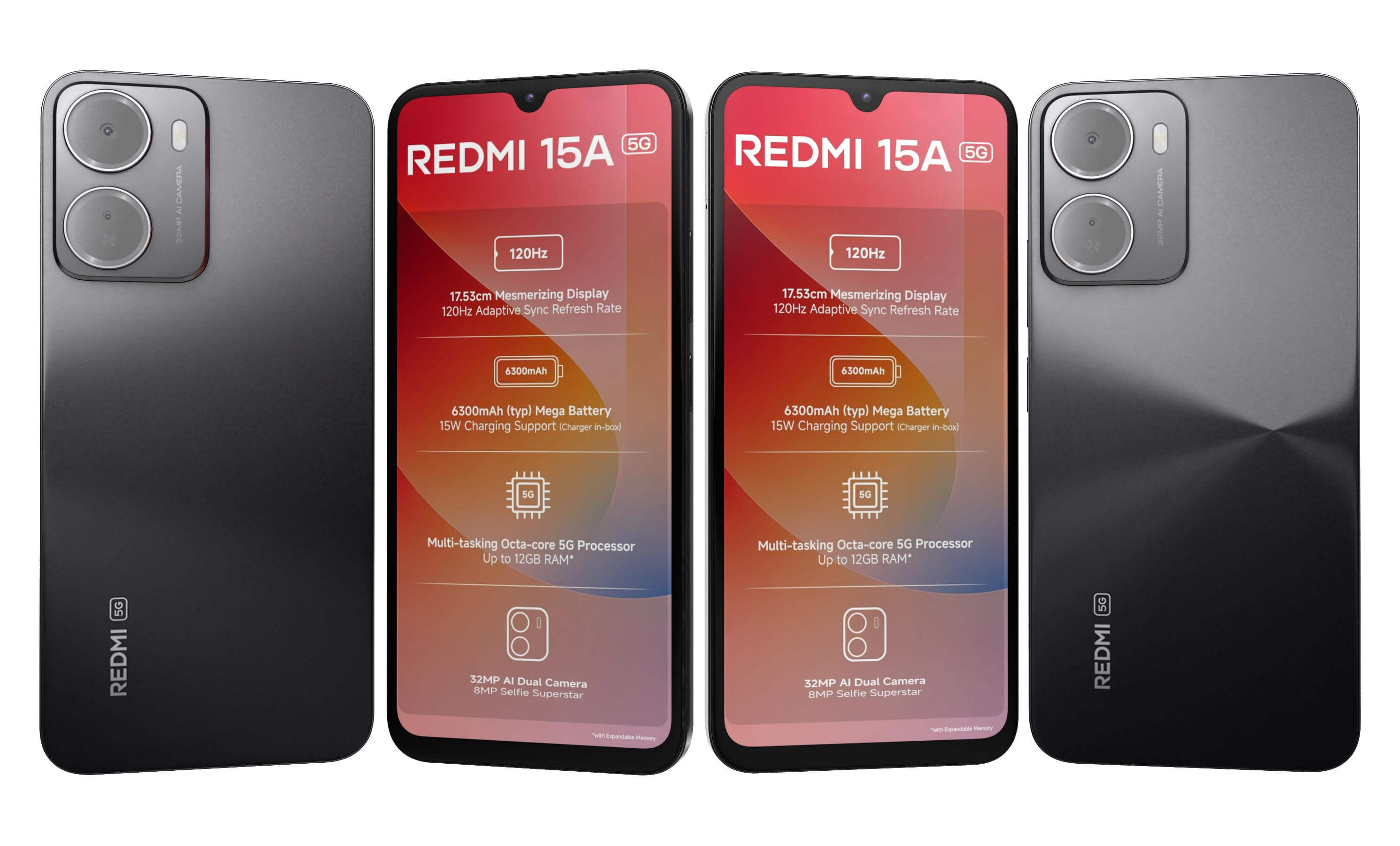 Redmi 15A 5G Ace Black(4/64GB)-XIAOMI-MI FOCUS