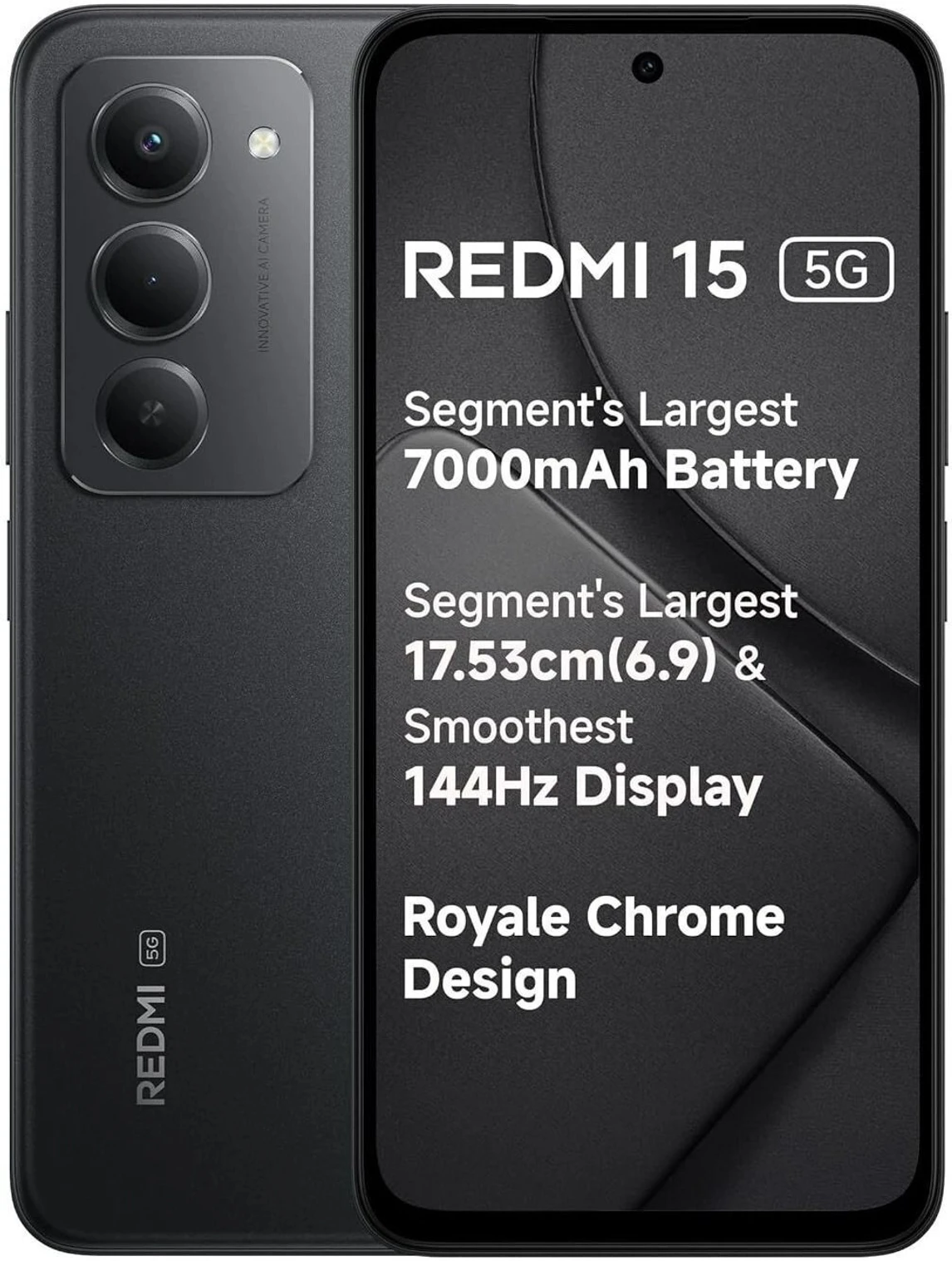 Redmi 15 5G Midnight Black(6/128GB)-XIAOMI MI FOCUS