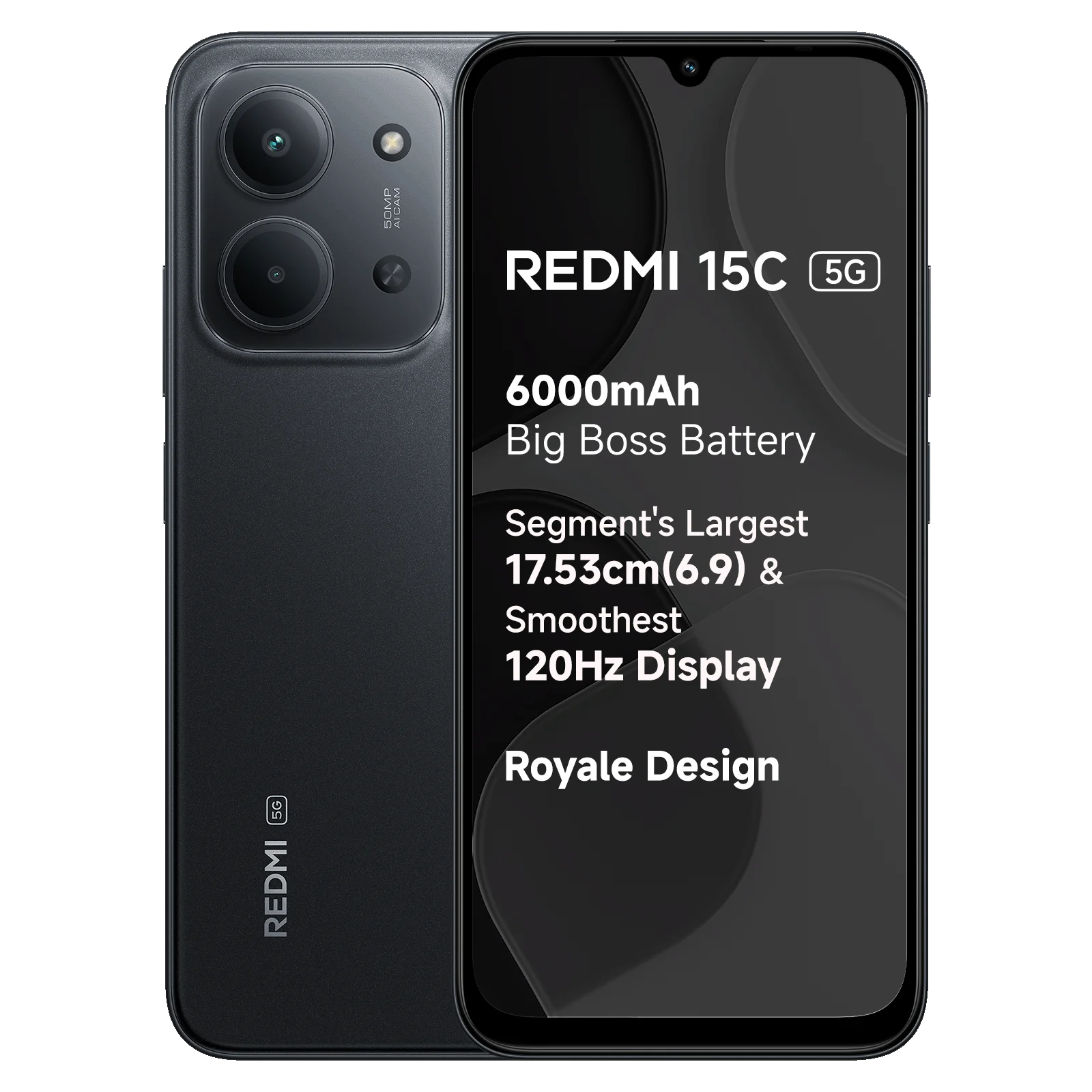 Redmi 15c Midnight Black(6/128GB)-XIAOMI-MI FOCUS